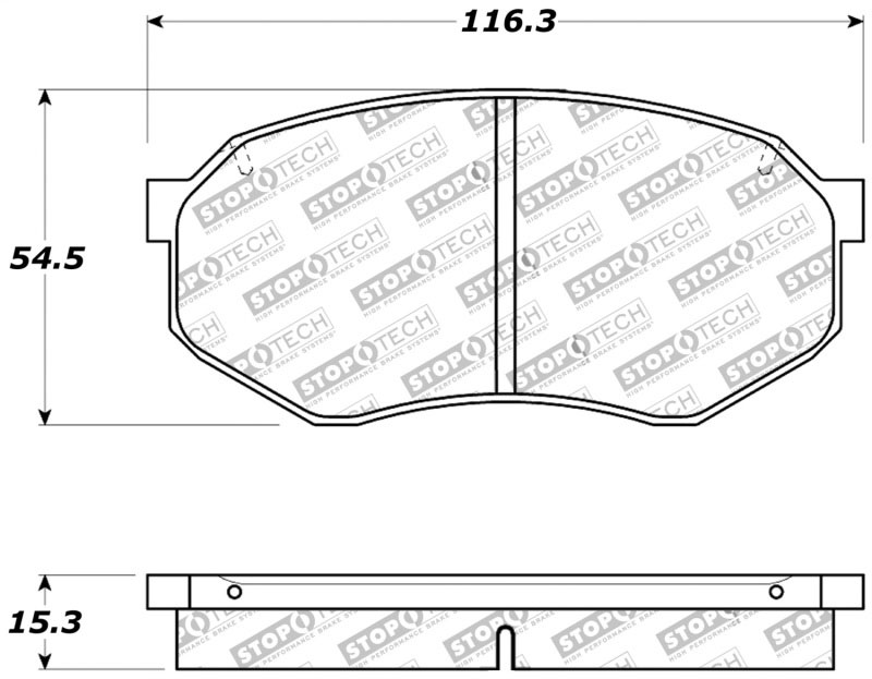 Stoptech 309.03890 | StopTech Sport Brake Pads Toyota Pickup Caliper Cast# F18Q, Front; 1989-1995