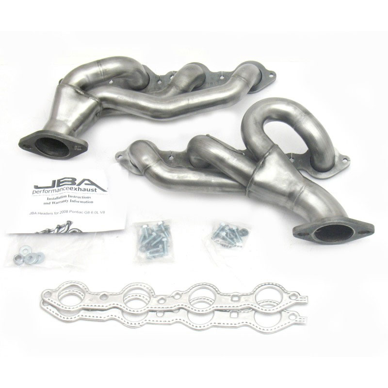 JBA 1811s | 08-09 Pontiac G8 6.0/6.2L LS 1-3/4in Primary Raw 409SS Cat4Ward Header; 2008-2009