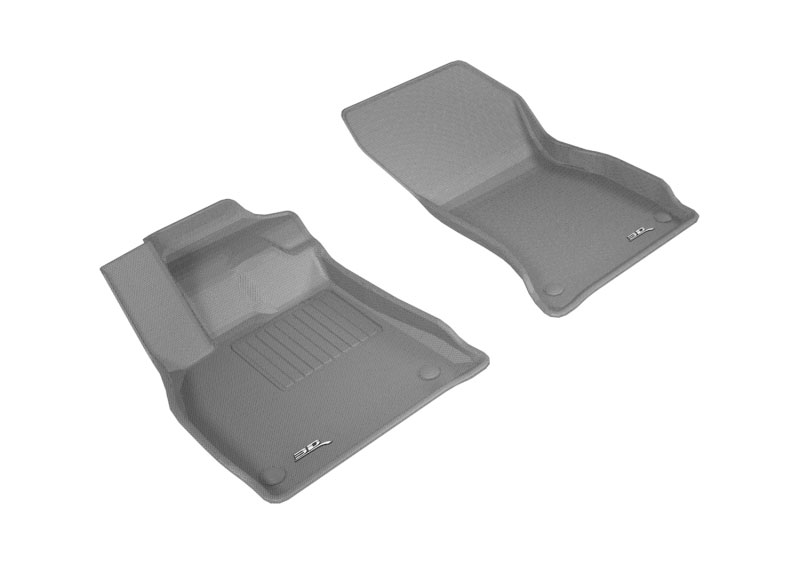 3D Maxpider l1ad04711501 | 3D MAXpider 2018-2020 Audi Q5 Kagu 1st Row Floormat - Gray; 2018-2022