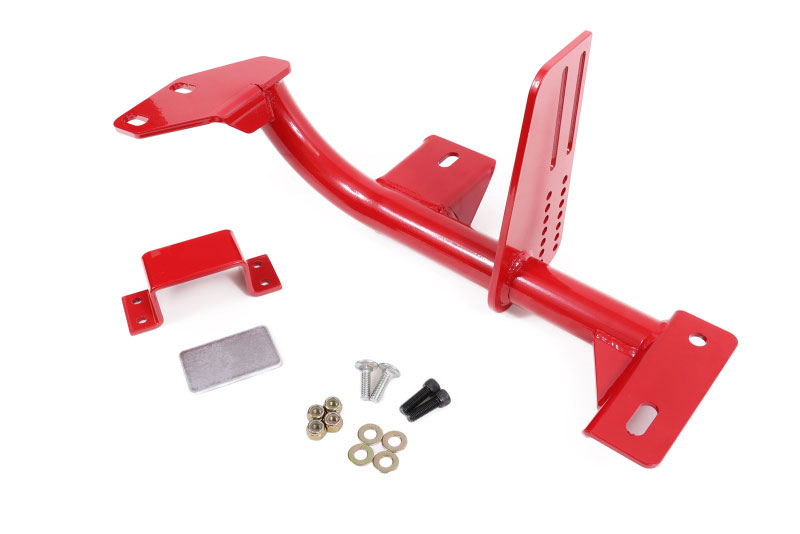 BMR Suspension TCC021R | BMR Torque Arm Relocation Crossmember, 4L80E, LS1 Red; 1998-2002