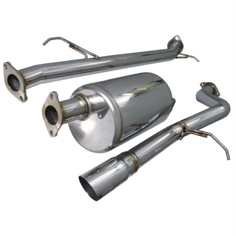 Injen SES1726 | Honda Element 2.4L 2WD, AWD & SC Models Stainless Steel cat-back System w/ 3 1/2in rolled & burnt tip; 2003-2008