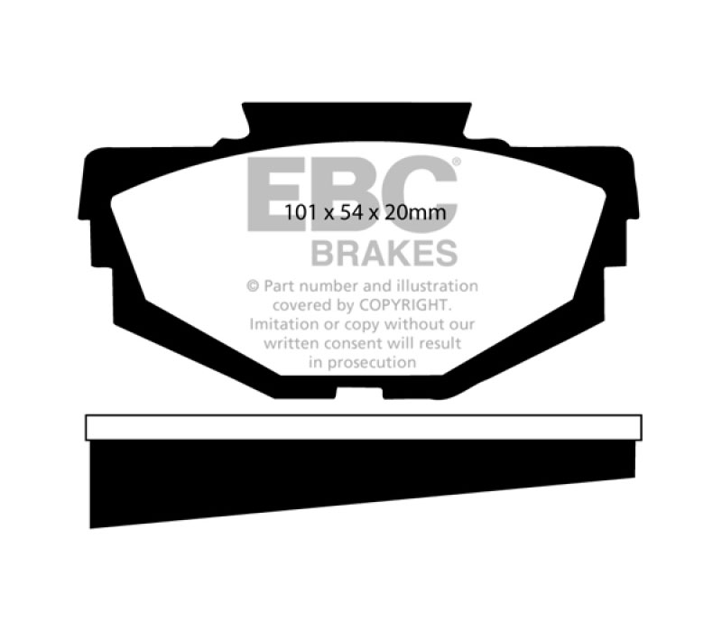 EBC dp2155 | 68-71 Austin America 1.3 Greenstuff Front Brake Pads