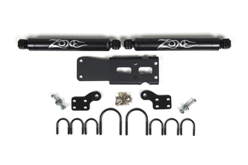 Zone Offroad zon7450 | 07-18 Jeep Wrangler JK Dual Steering Stabilizer Kit; 2007-2018