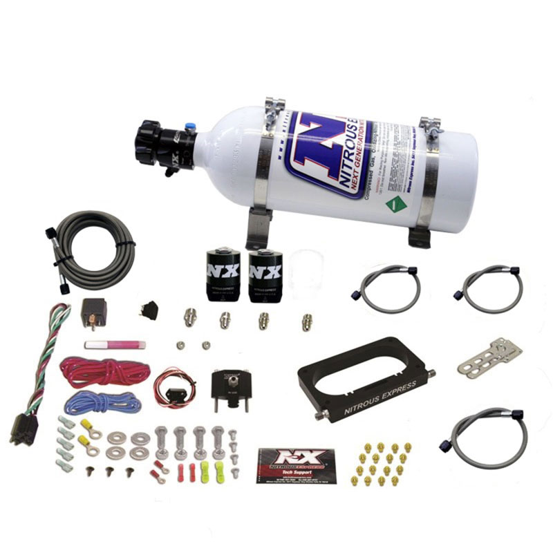 Nitrous Express 20950-05 | 96-04 Ford Mustang Cobra/Mach 1 4 Valve Nitrous Kit (50-300HP) w/5lb Bottle; 1996-2004