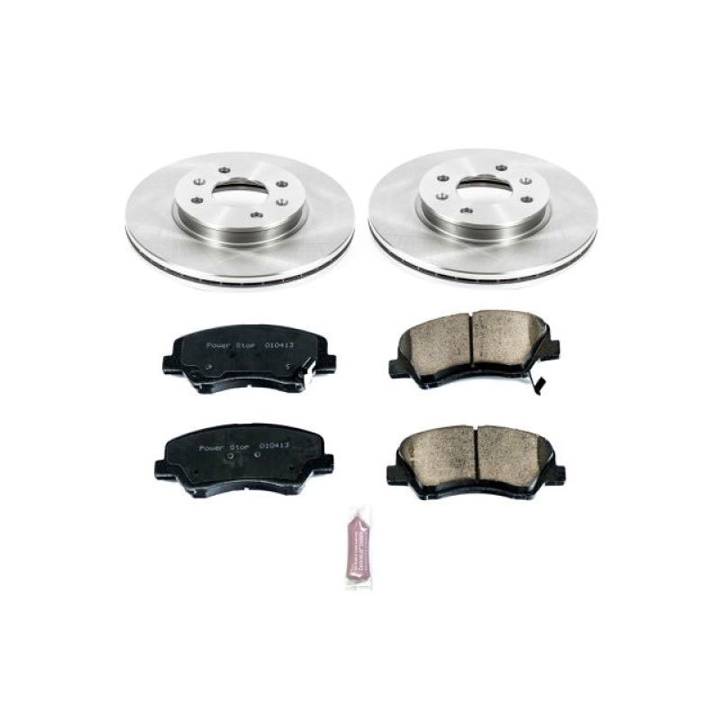 PowerStop koe6508 | Power Stop 12-18 Hyundai Accent Front Autospecialty Brake Kit; 2012-2018