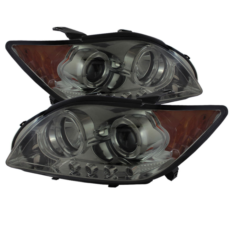 SPYDER 5073327 | Spyder Scion TC Projector Headlights - LED Halo - Smoke - (PRO-YD-TTC08-HL-SM); 2008-2010