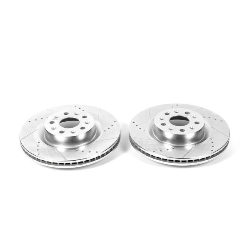 PowerStop ar82182xpr | Power Stop 16-19 Cadillac CT6 Front Evolution Drilled & Slotted Rotors - Pair; 2016-2019