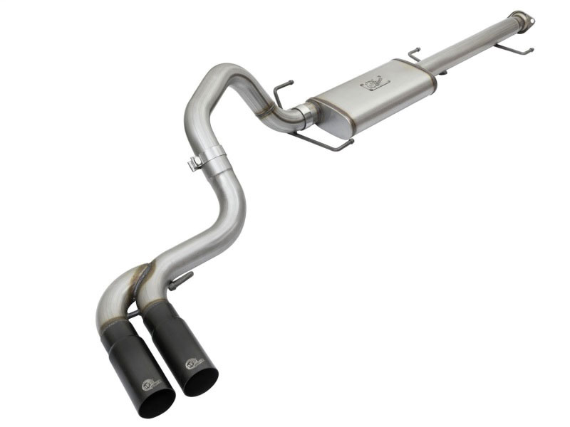 aFe 49-46030-B | Rebel Series 3in Stainless Steel Cat-Back Exhaust System w/Black Tips 07-14 Toyota FJ Cruiser; 2007-2014