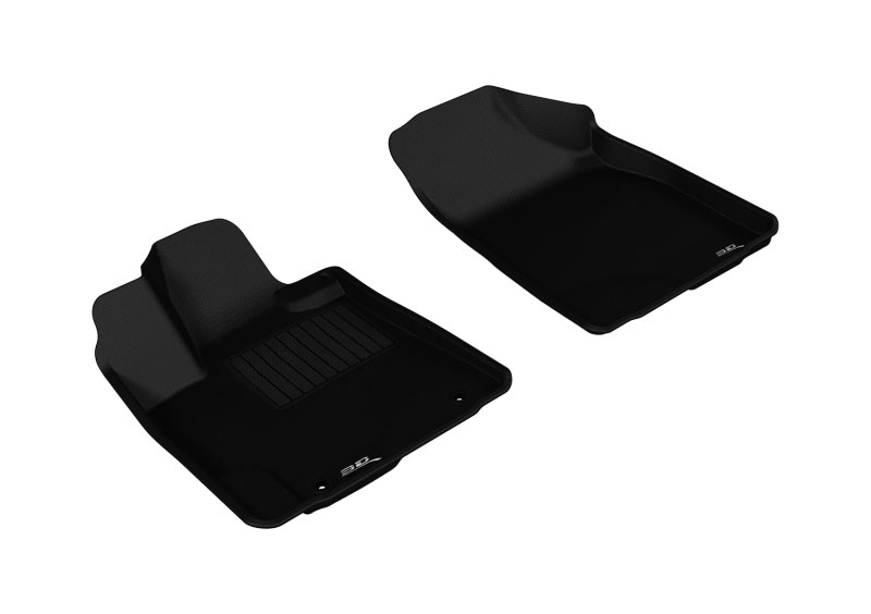 3D Maxpider l1ty15711509 | 3D MAXpider 2008-2013 Toyota Highlander Hybrid Kagu 1st Row Floormat - Black; 2008-2013