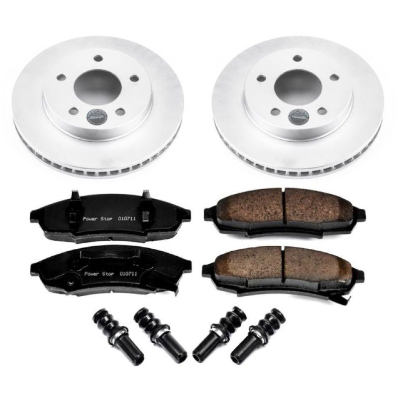 PowerStop crk7794 | Power Stop 87-94 Oldsmobile Cutlass Cruiser Front Z17 Evolution Geomet Coated Brake Kit; 1987-1994