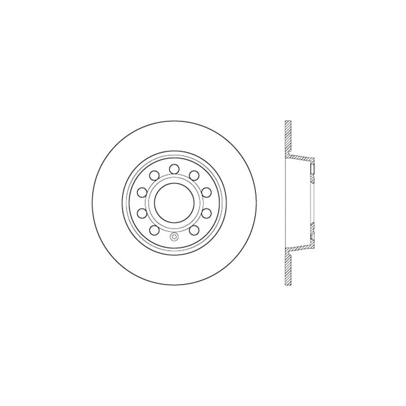 Stoptech 125.33131CRY | StopTech Volkswagen Golf Cryostop Premium High Carbon Rotor, Rear; 2010-2018