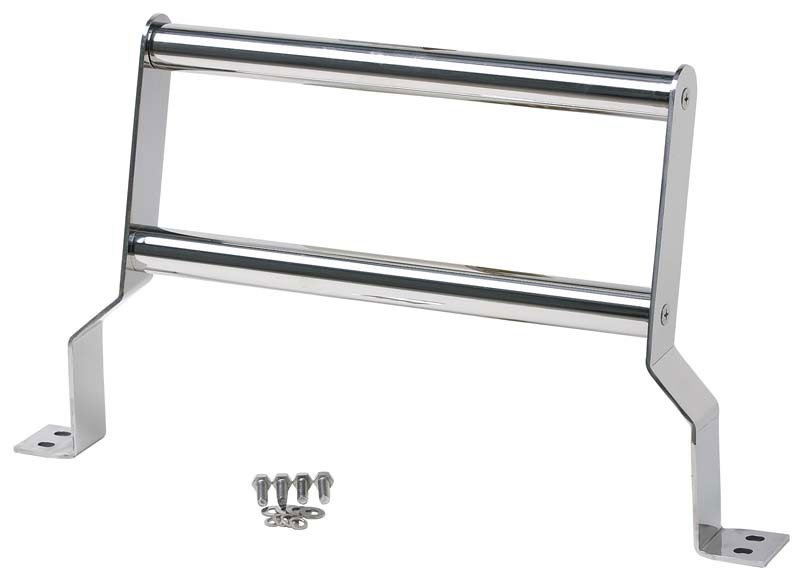 Kentrol 30515 | 87-06 Jeep Wrangler TJ/YJ Grill Guard - Polished Silver; 1987-2006