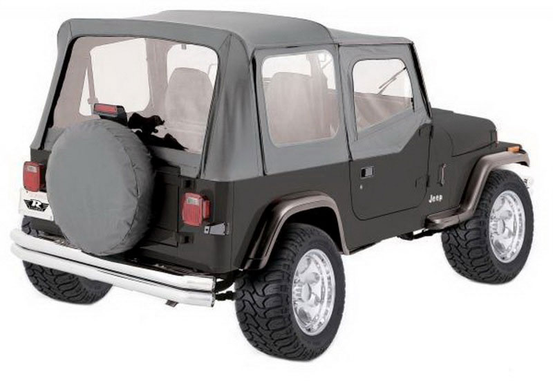 Rampage 68111 | 1976-1983 Jeep CJ5 Complete Top - Grey Denim; 1976-1983