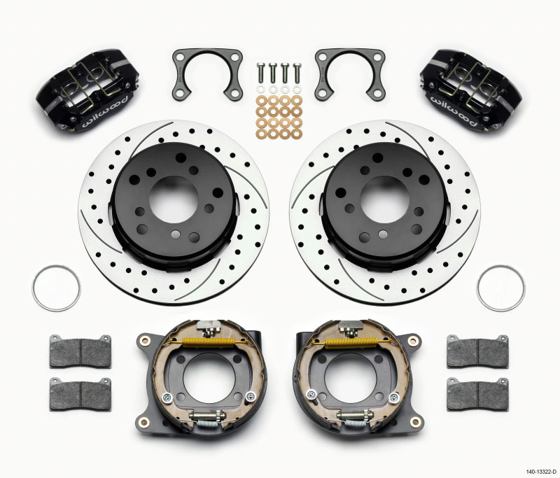 Wilwood 140-13322-d | Dynapro Lug Mount P/S Park Brake Kit Drilled Big Ford 2.36in Off Bronco 5 x 5.50; 1965-1977