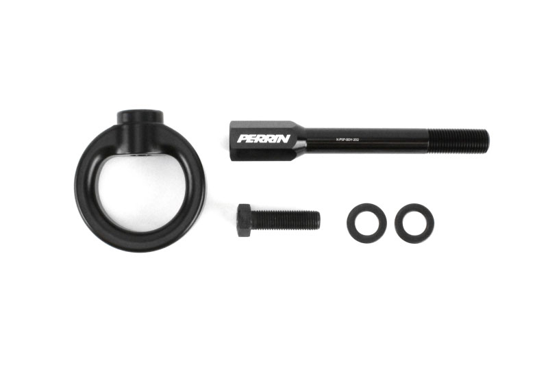 Perrin Performance psp-bdy-230bk | Perrin 02-07 Subaru WRX/STI Tow Hook Kit (Front) - Flat Black; 2002-2007