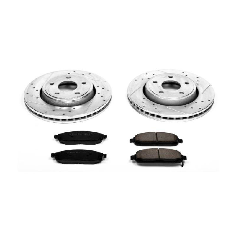 PowerStop k2219 | Power Stop 06-10 Jeep Commander Front Z23 Evolution Sport Brake Kit; 2006-2010