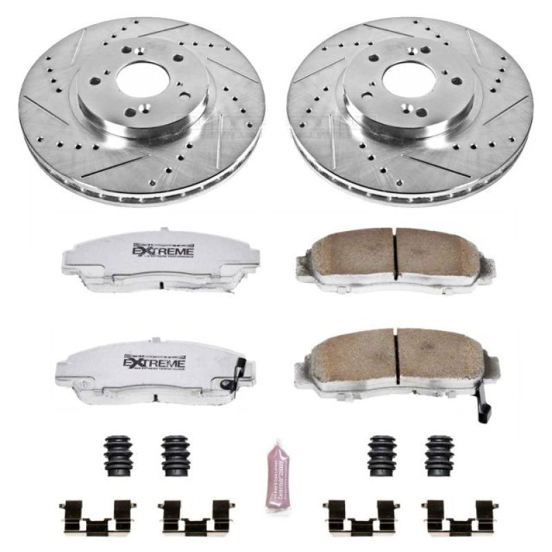 PowerStop k2292-26 | Power Stop 01-03 Acura CL Front Z26 Street Warrior Brake Kit; 2001-2003