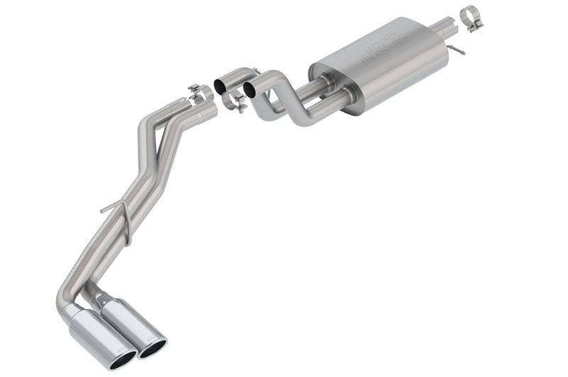 Borla 140789 | 2019 Ford Ranger XL/XLT/Lariat 2.3L 2/4WD WB S-Type Catback Exhaust w/ Dual Chrome Tips; 2019-2022