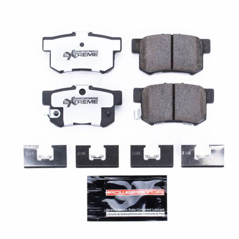 PowerStop z26-536 | Power Stop 01-03 Acura CL Rear Z26 Extreme Street Brake Pads w/Hardware; 2001-2003