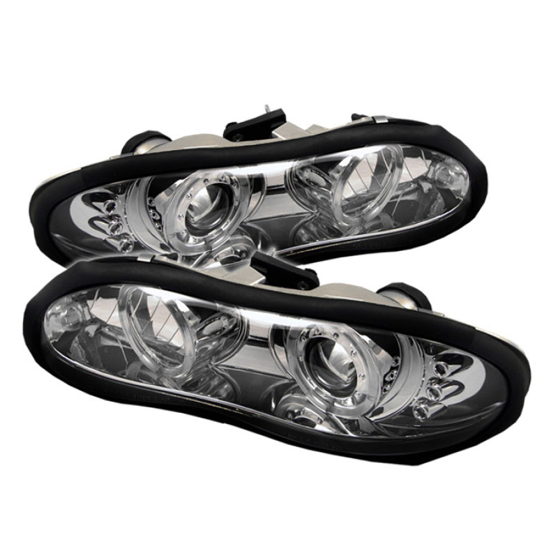 SPYDER 5009241 | Spyder Camaro Halo Led Projector Headlights - Chrome V8 / V6 - (PRO-YD-CCAM98-HL-C); 1998-2002