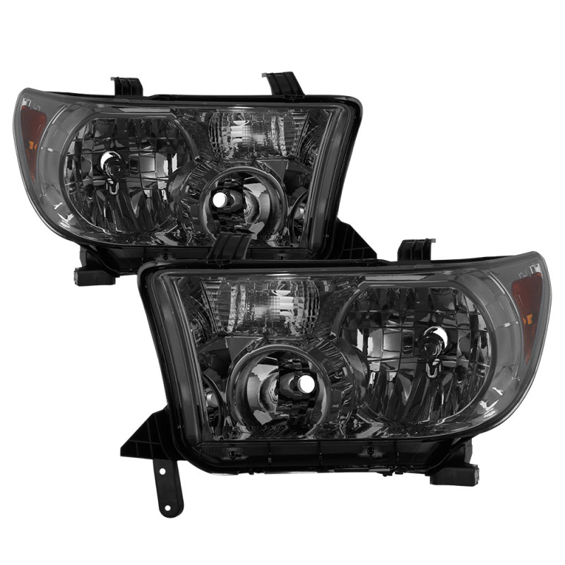 SPYDER 5077356 | Xtune Toyota Tundra 07-13 / Toyota Sequoia 08-13 OEM Style Headlights Smoked HD-JH-TTU07-AM-SM; 2007-2013