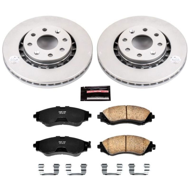 PowerStop crk5893 | Power Stop 04-11 Chevrolet Aveo Front Z17 Evolution Geomet Coated Brake Kit; 2004-2011