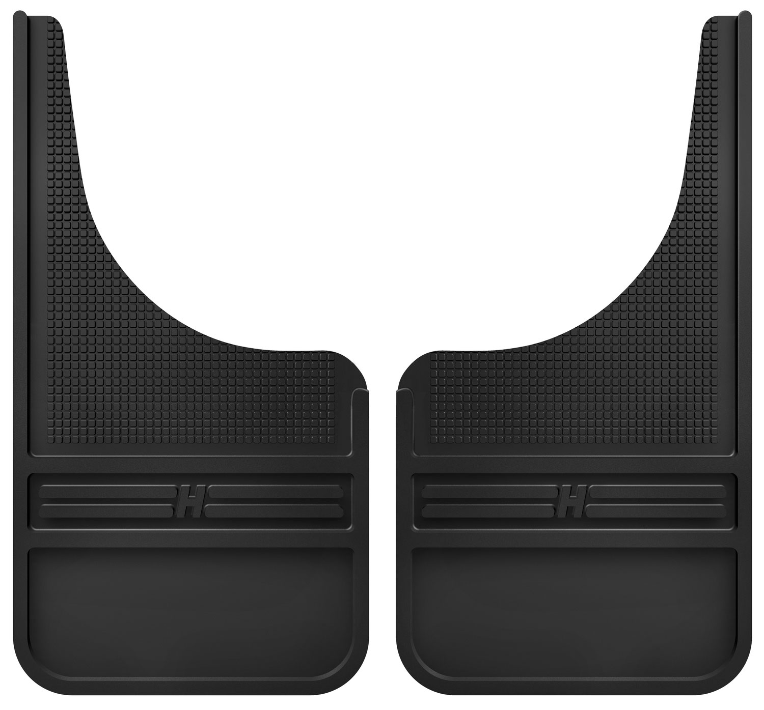 Husky Liners 55000 | MudDog Mud Flaps Rubber Front Mud Flaps - 12IN w/o Weight Ford Transit; 2015-2018