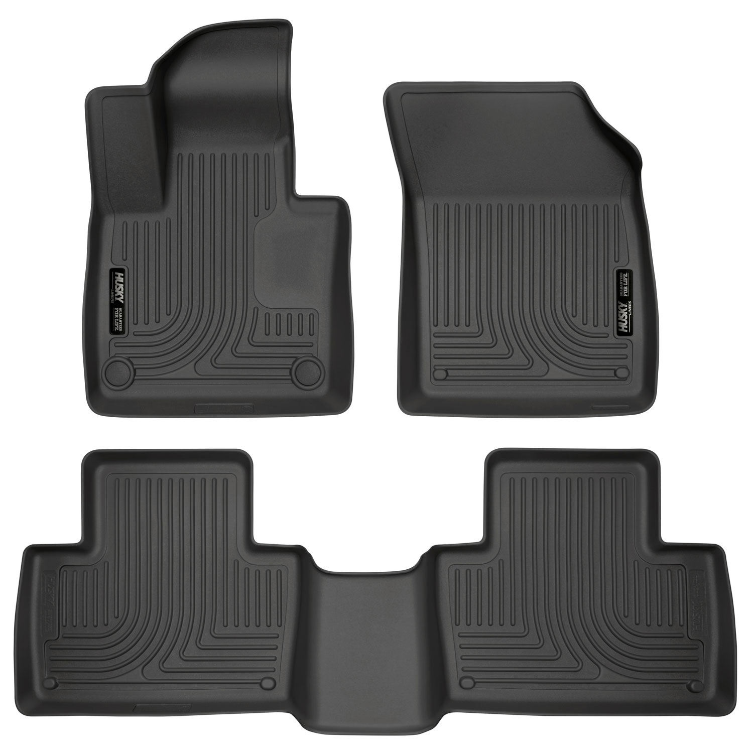 Husky Liners 95601 | Weatherbeater Series Front & 2nd Seat Floor Liners Volvo XC90; 2016-2018