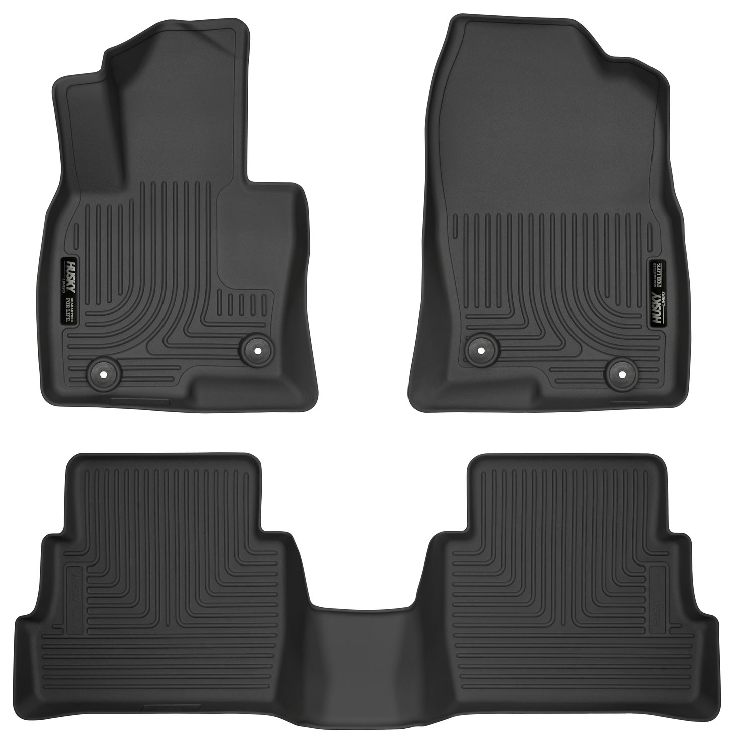 Husky Liners 95641 | Weatherbeater Series Front & 2nd Seat Floor Liners Mazda 5; 2017-2018