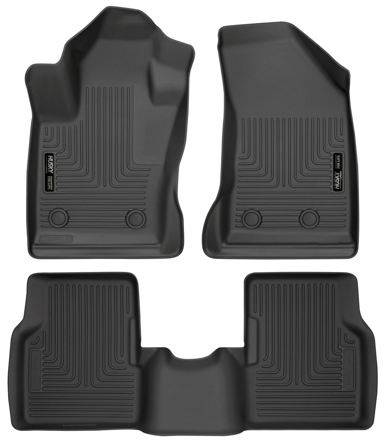 Husky Liners 95681 | Weatherbeater Series Front & 2nd Seat Floor Liners Jeep Compass; 2017-2018