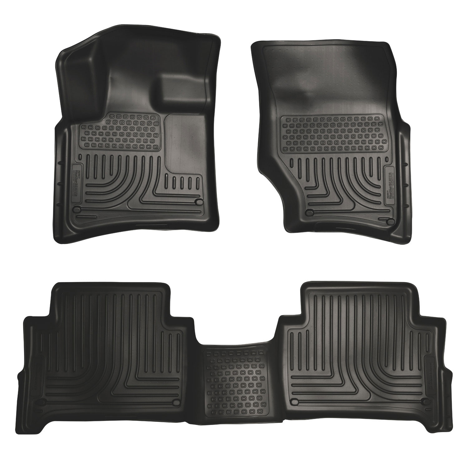 Husky Liners 96421 | Weatherbeater Series Front & 2nd Seat Floor Liners Audi Q7; 2007-2015