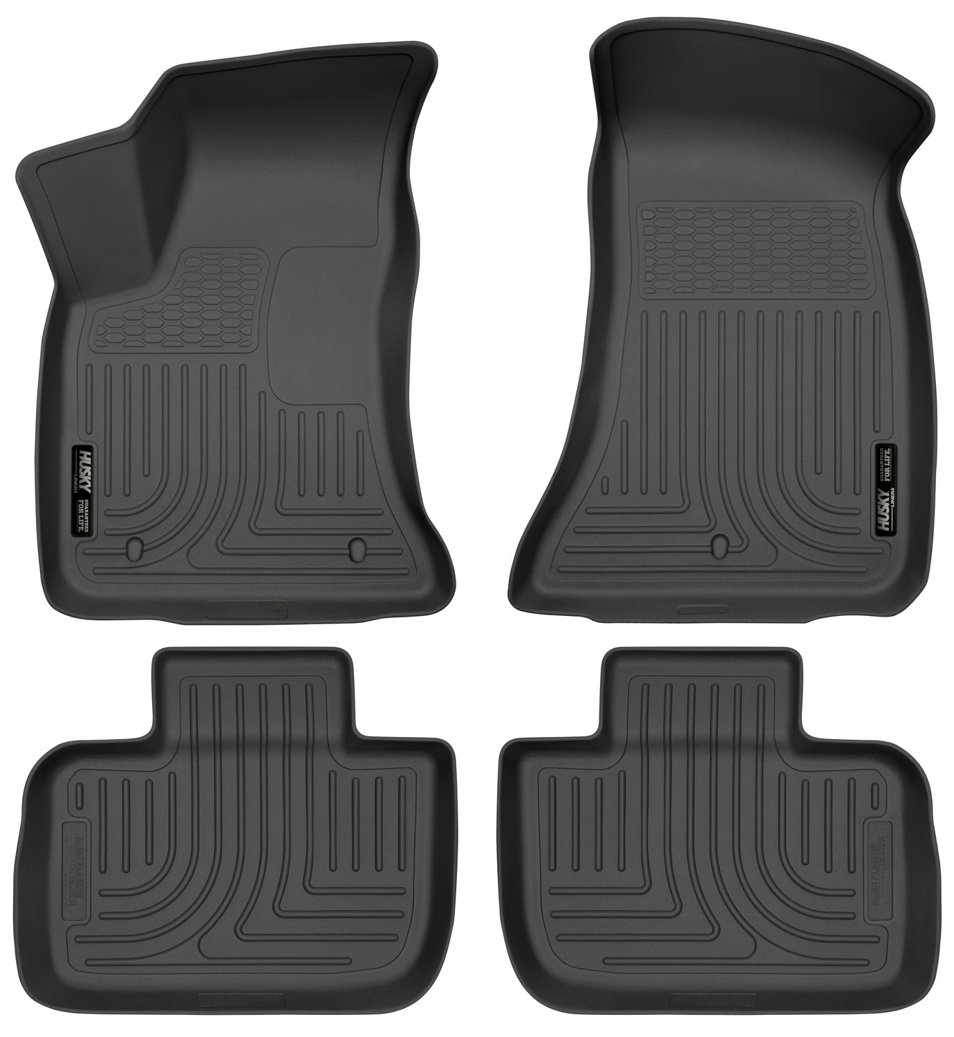 Husky Liners 98061 | Weatherbeater Series Front & 2nd Seat Floor Liners Dodge Charger; 2011-2018