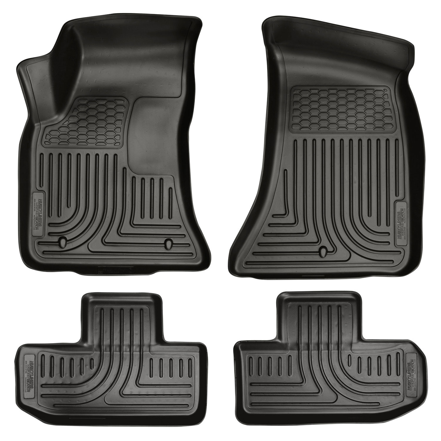 Husky Liners 98071 | Weatherbeater Series Front & 2nd Seat Floor Liners Dodge Challenger; 2011-2015