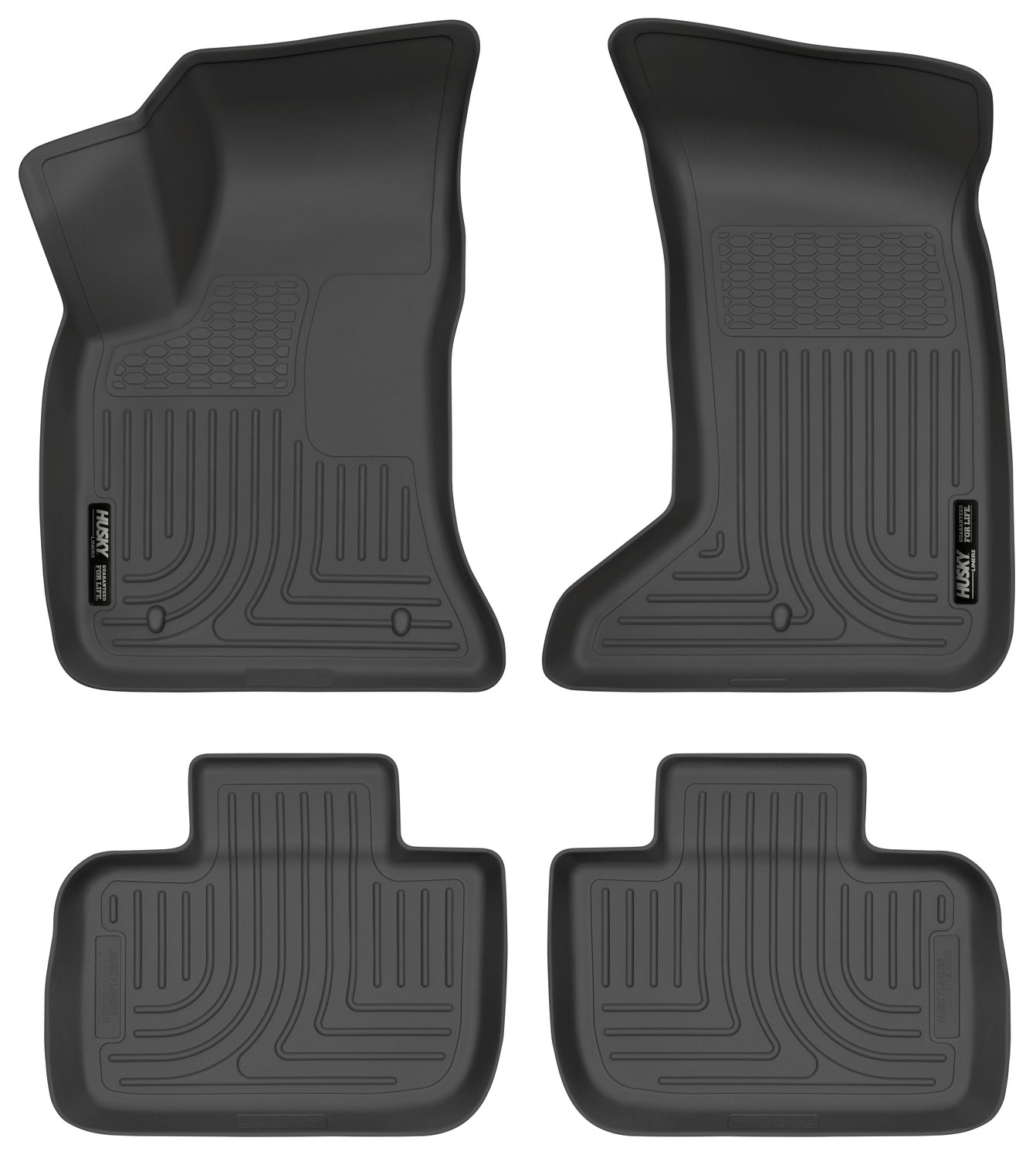 Husky Liners 98081 | Weatherbeater Series Front & 2nd Seat Floor Liners Dodge Charger; 2011-2018