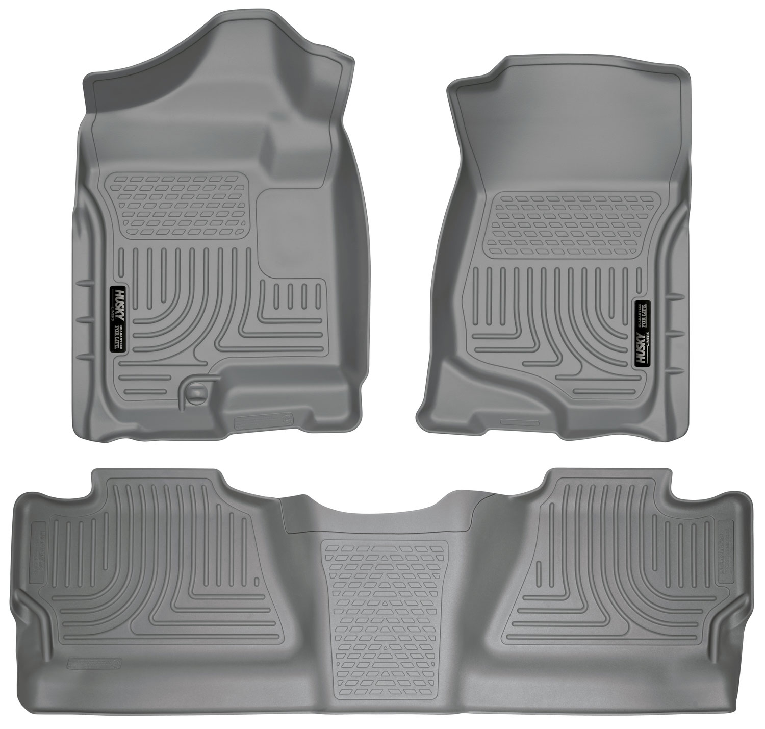 Husky Liners 98202 | Weatherbeater Series Front & 2nd Seat Floor Liners (Footwell Coverage) GMC Denali; 2007-2007