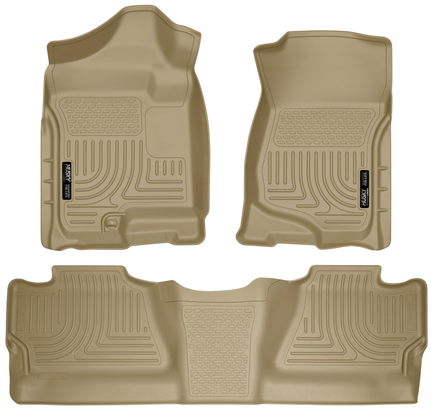 Husky Liners 98203 | Weatherbeater Series Front & 2nd Seat Floor Liners (Footwell Coverage) GMC Denali; 2007-2007