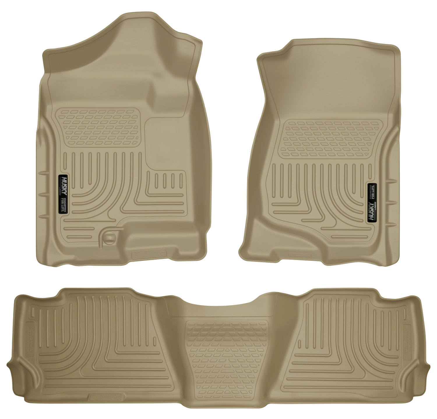 Husky Liners 98253 | Weatherbeater Series Front & 2nd Seat Floor Liners GMC Denali; 2007-2014