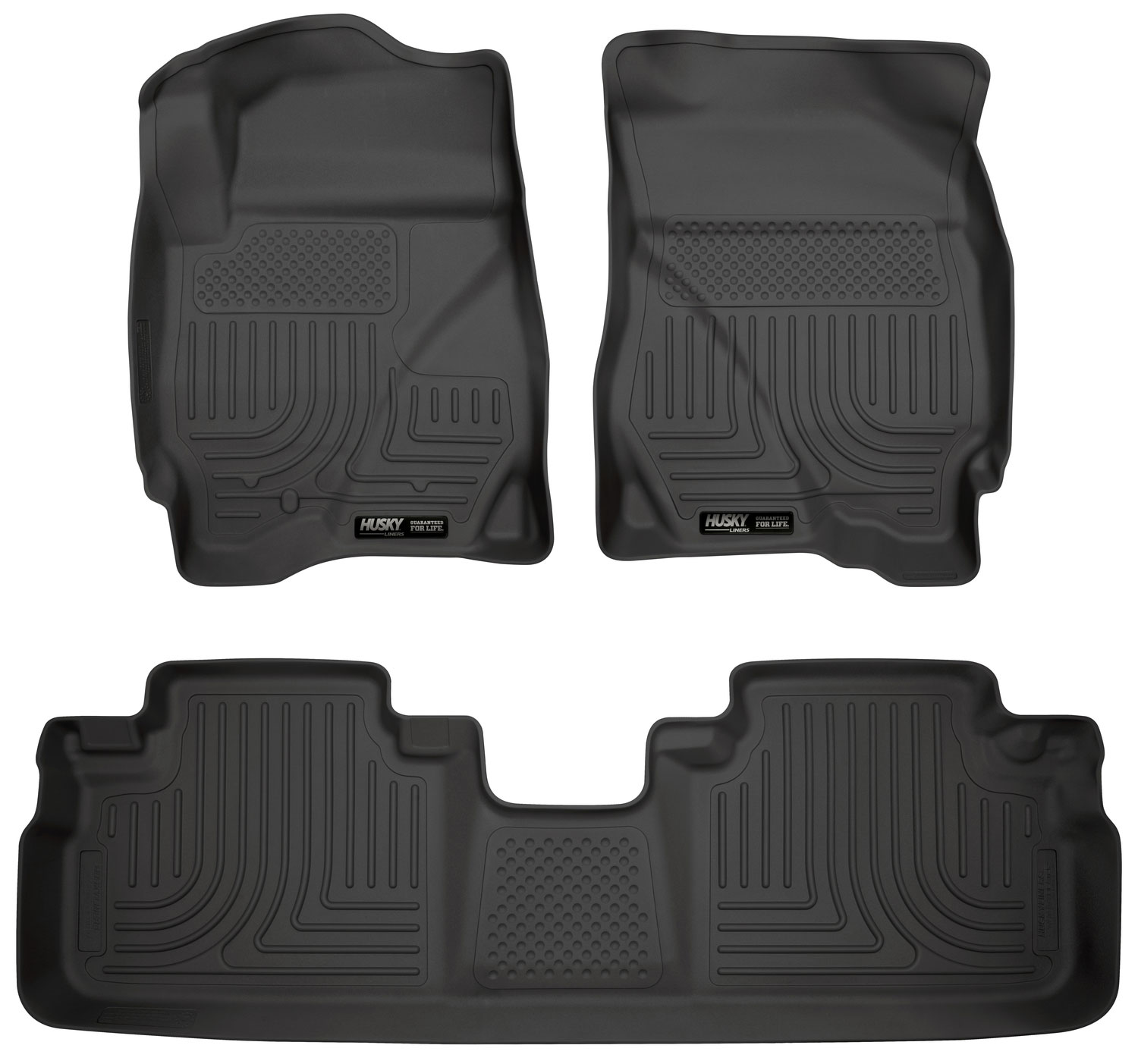 Husky Liners 98351 | Weatherbeater Series Front & 2nd Seat Floor Liners Mercury Mariner; 2009-2011