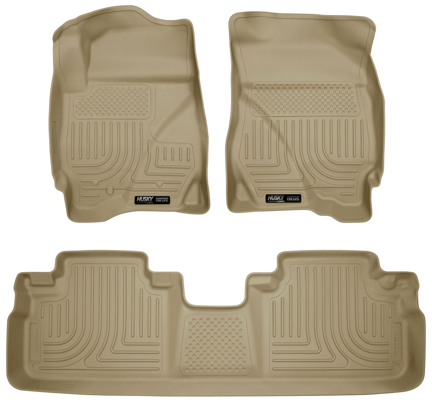 Husky Liners 98353 | Weatherbeater Series Front & 2nd Seat Floor Liners Mercury Mariner; 2009-2011