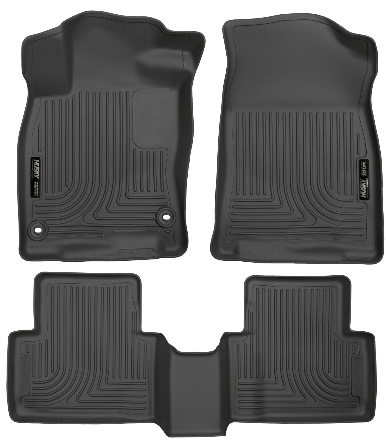 Husky Liners 98461 | Weatherbeater Series Front & 2nd Seat Floor Liners Honda Insight; 2019-2022