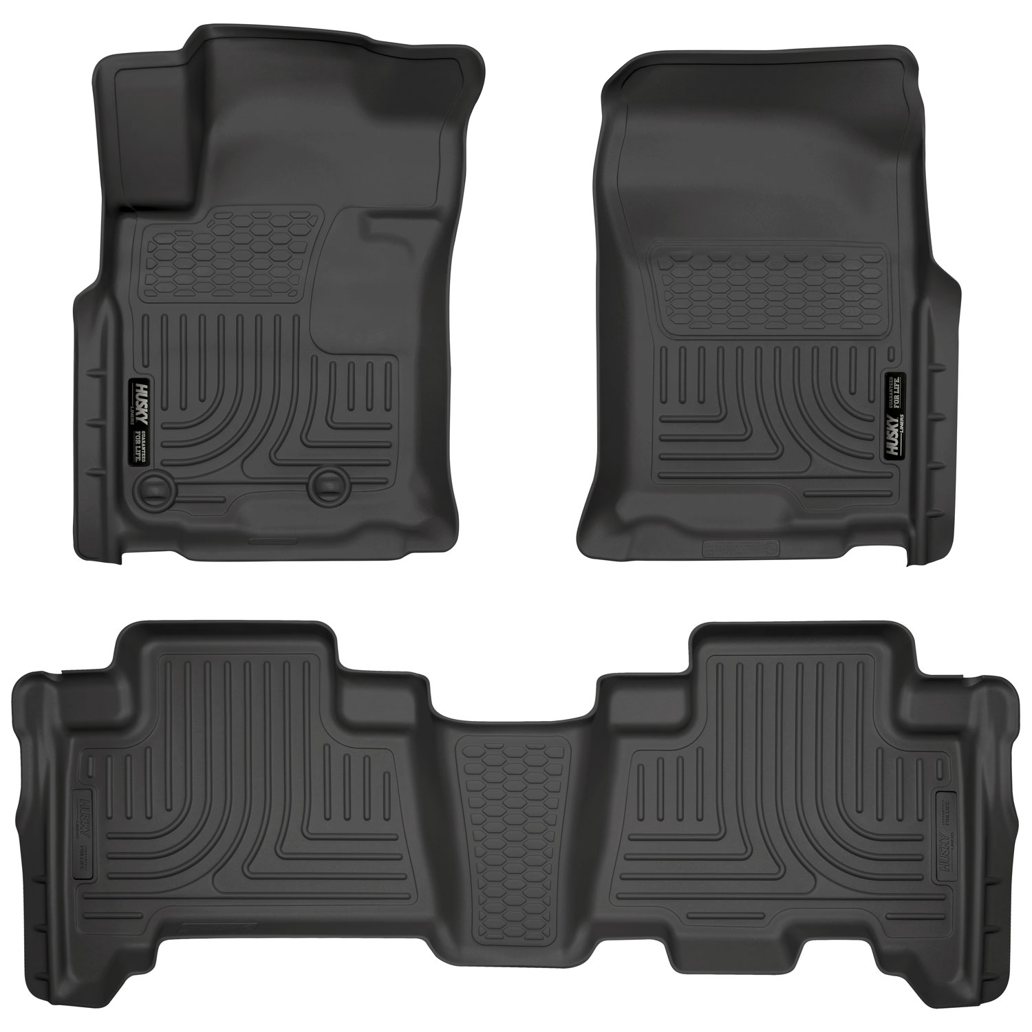 Husky Liners 98571 | Weatherbeater Series Front & 2nd Seat Floor Liners Lexus GX; 2010-2013