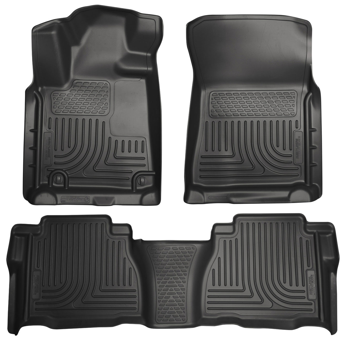 Husky Liners 98581 | Weatherbeater Series Front & 2nd Seat Floor Liners (Footwell Coverage) Toyota Tundra; 2007-2011