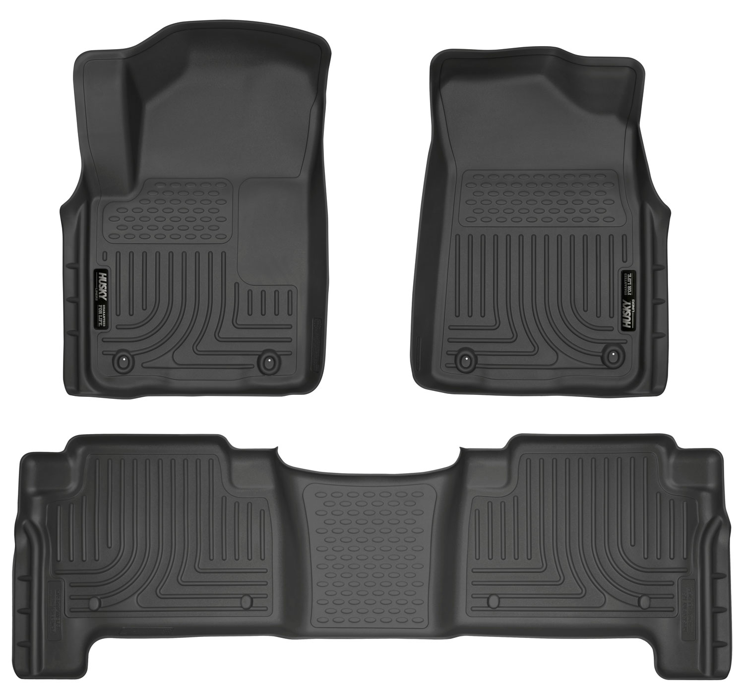 Husky Liners 98611 | Weatherbeater Series Front & 2nd Seat Floor Liners Nissan Armada; 2017-2018