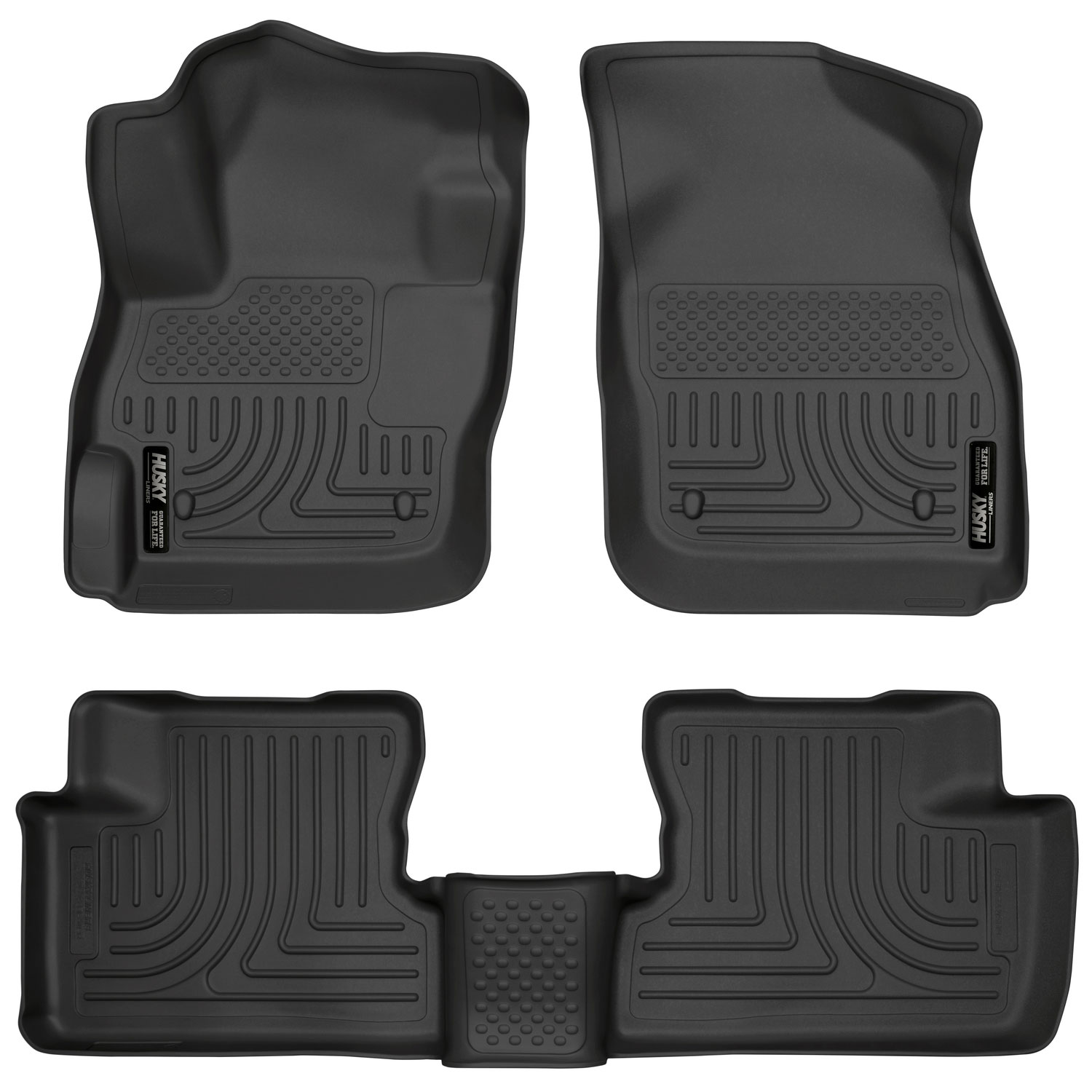 Husky Liners 98631 | Weatherbeater Series Front & 2nd Seat Floor Liners Mazda 3; 2010-2013