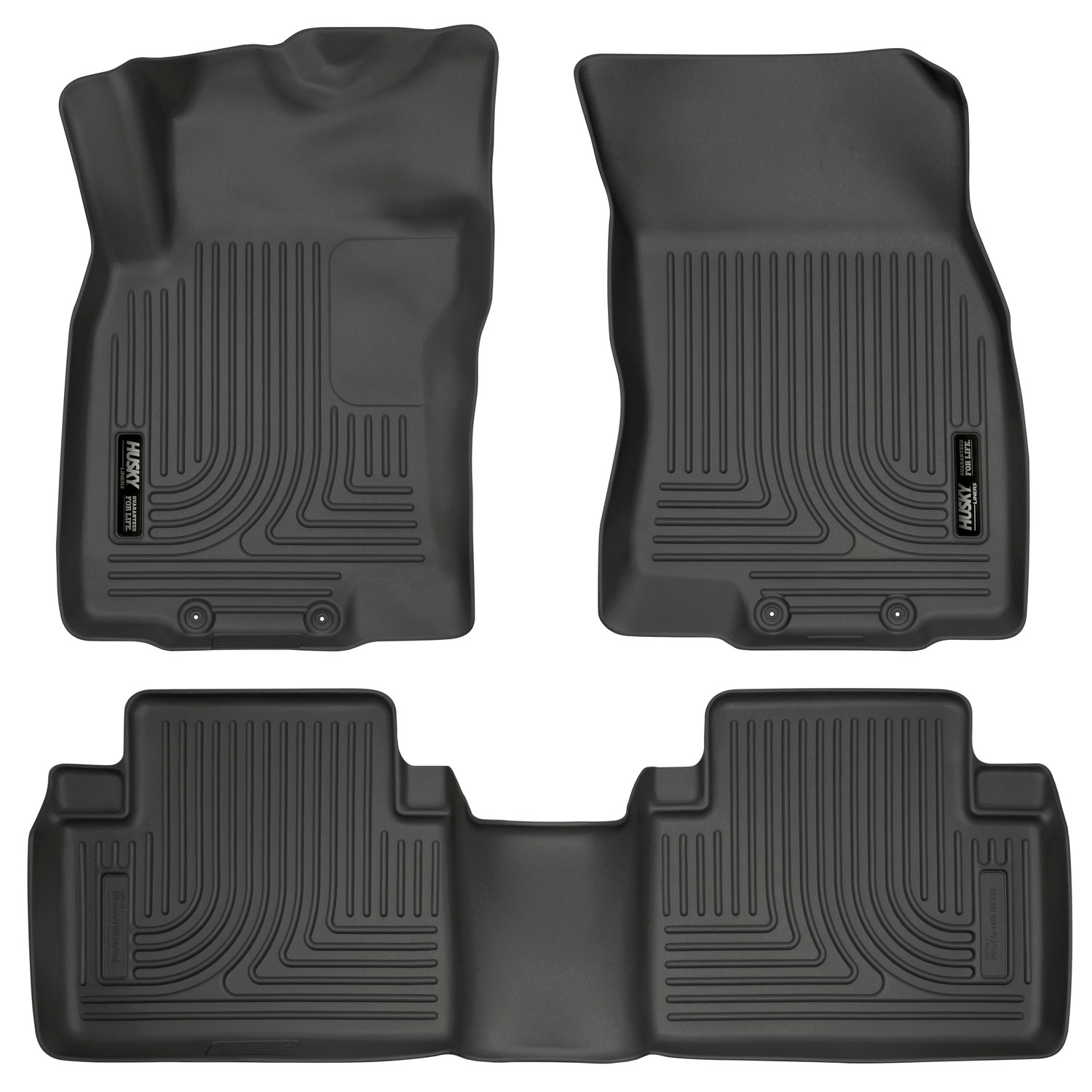 Husky Liners 98671 | Weatherbeater Series Front & 2nd Seat Floor Liners Nissan Rogue; 2014-2018