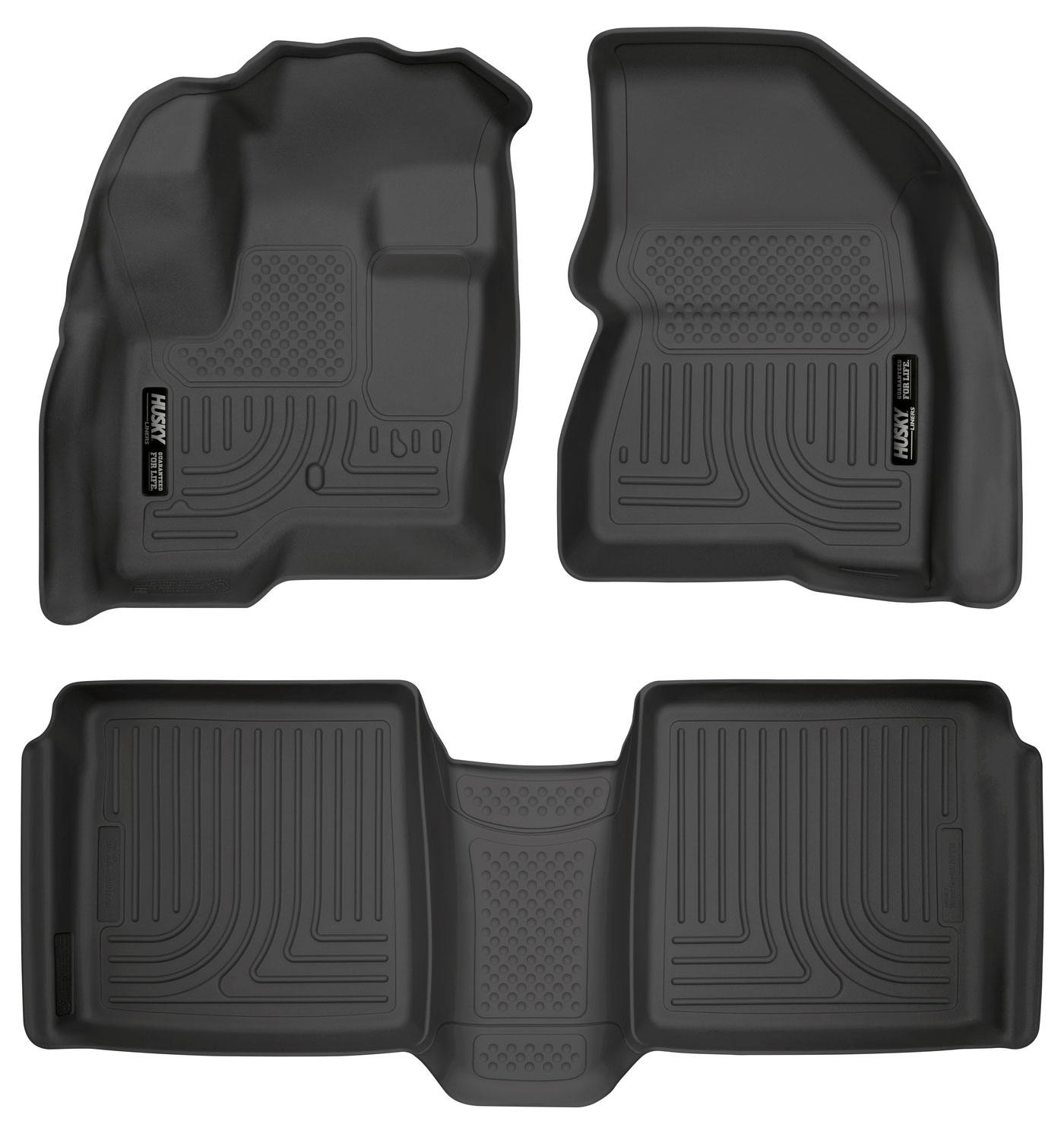 Husky Liners 98741 | Weatherbeater Series Front & 2nd Seat Floor Liners Ford Flex; 2009-2018