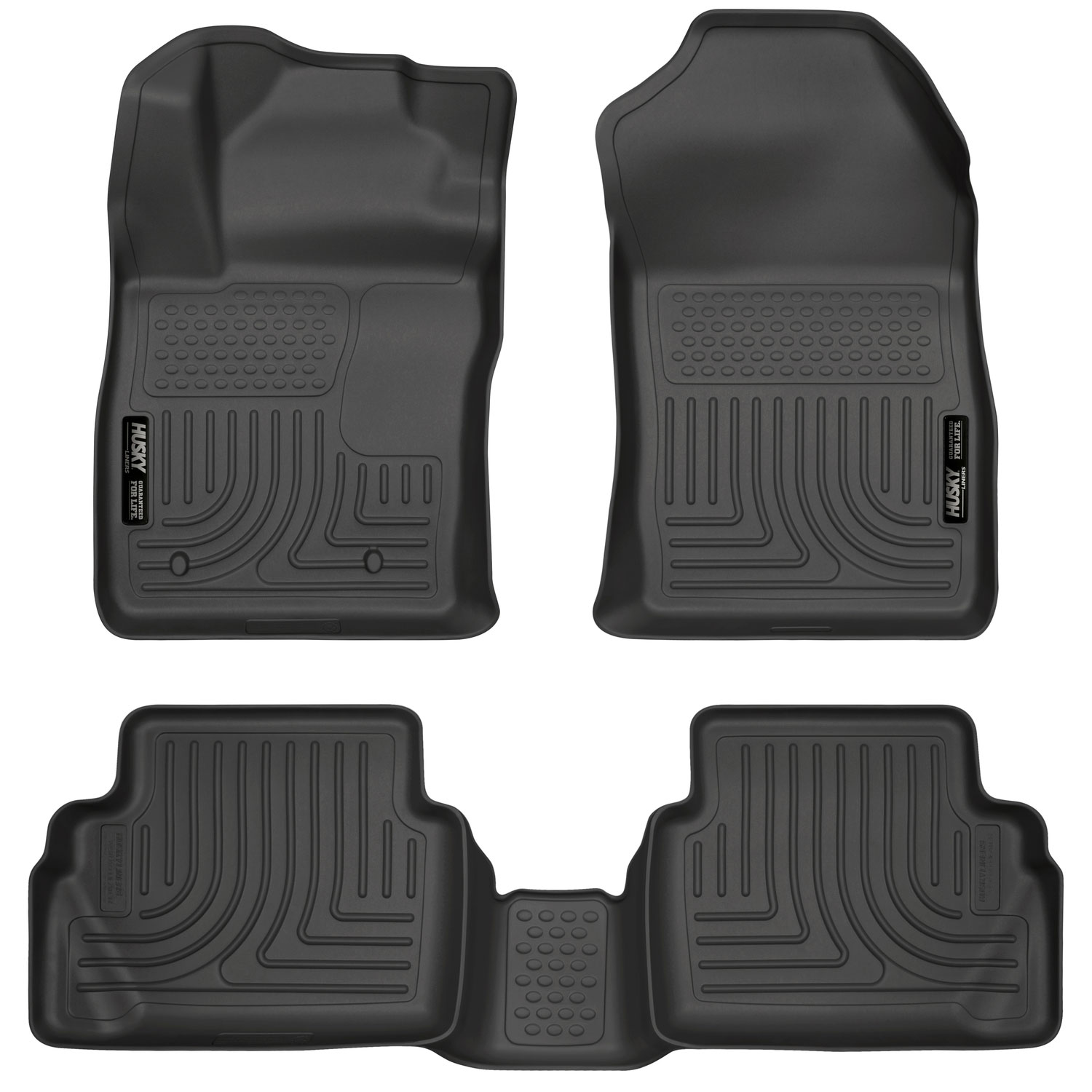 Husky Liners 98751 | Weatherbeater Series Front & 2nd Seat Floor Liners Ford Fiesta; 2011-2018