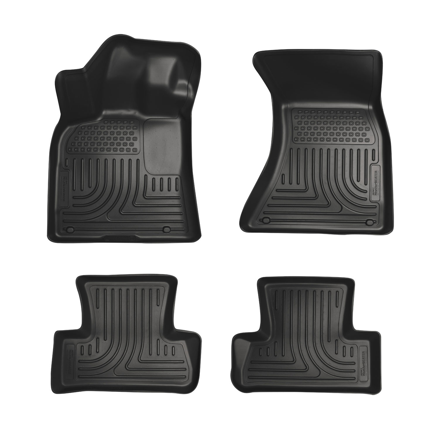 Husky Liners 98821 | Weatherbeater Series Front & 2nd Seat Floor Liners Mercedes Benz GLK-Class; 2010-2015