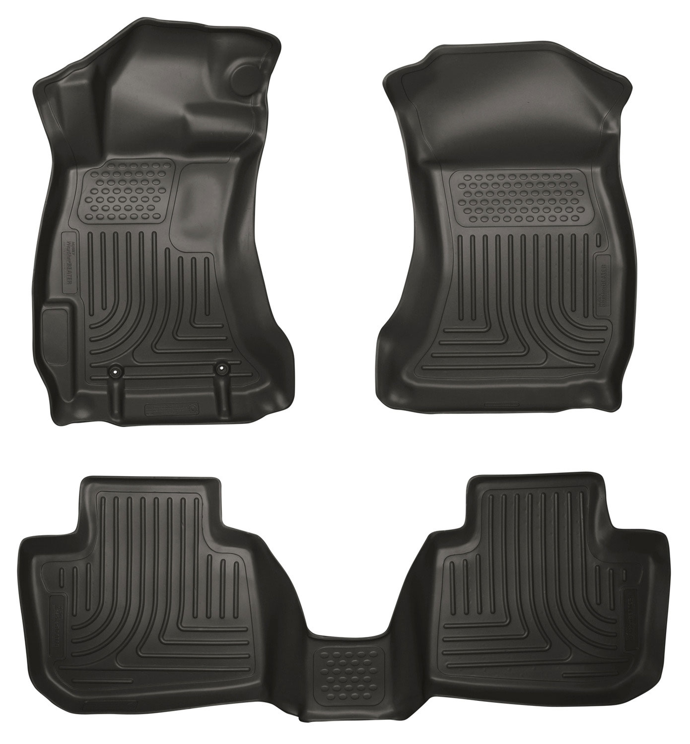 Husky Liners 98841 | Weatherbeater Series Front & 2nd Seat Floor Liners Subaru Outback; 2010-2012