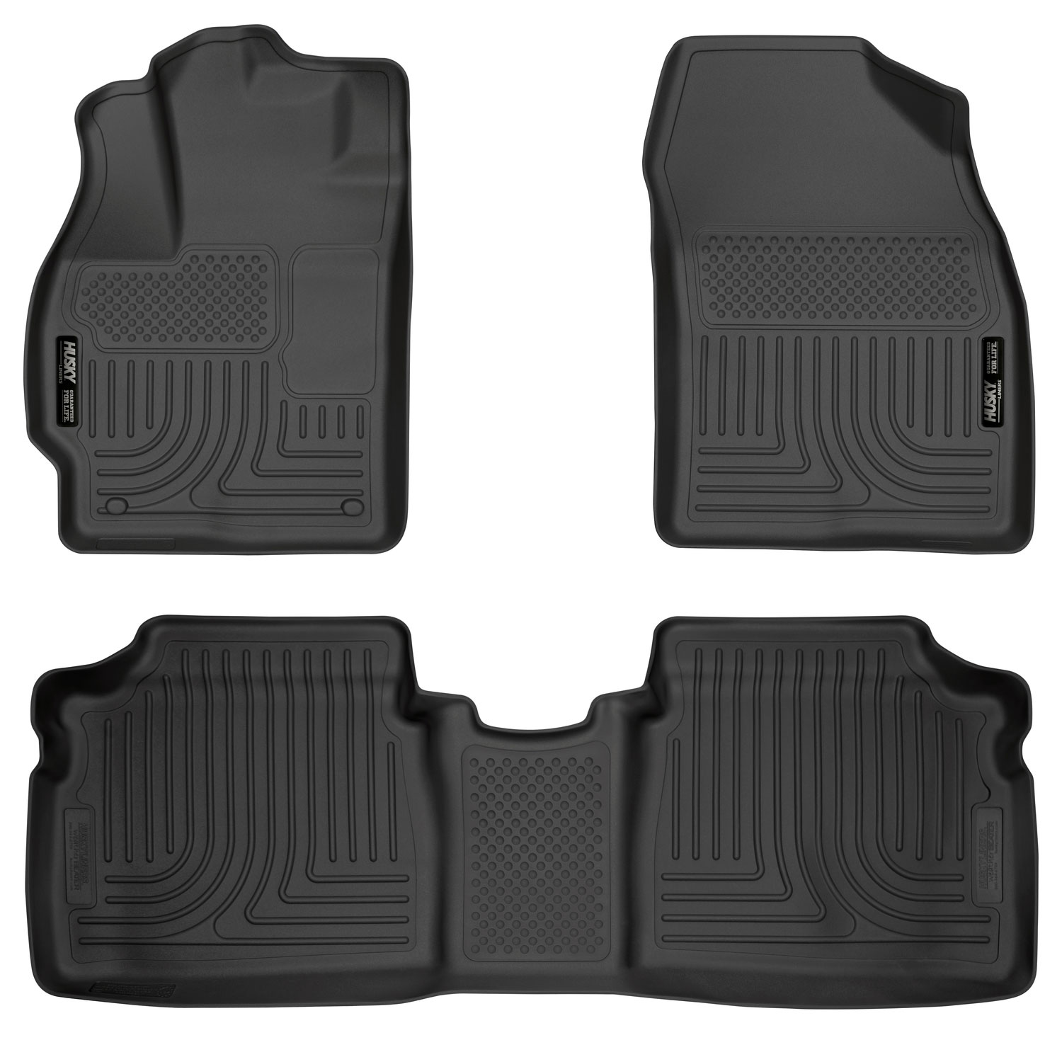 Husky Liners 98921 | Weatherbeater Series Front & 2nd Seat Floor Liners Toyota Prius; 2010-2014